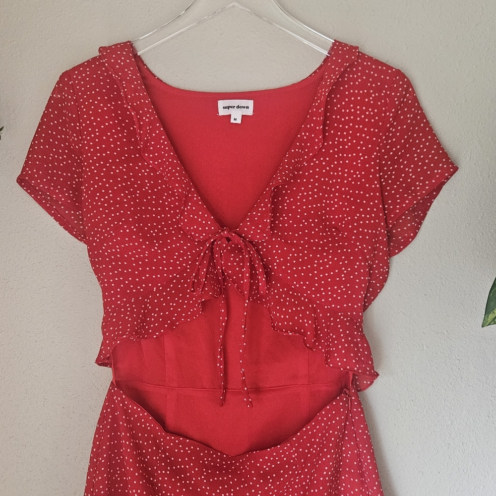 Superdown Red Mini Dress - Picture 5 of 11